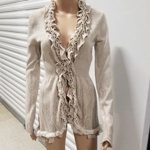 Oatmeal Guinevere Anthroplogie sweater M